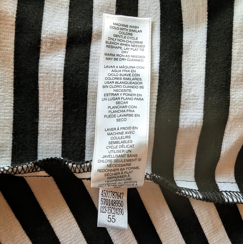 CHICO’s Blazer - B/W Striped - Sz 3 or XL - NWT - Picture 12 of 14